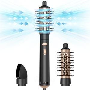 Sèche-cheveux électrique rotatif automatique 3-en-1 avec brosse soufflante et boucleur à air chaud pour usage domestique - Product Image 4