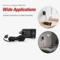 Câble de charge avec adaptateur EU pour appareils de soins personnels, cordon d'alimentation avec connecteur 2 broches surmoulé