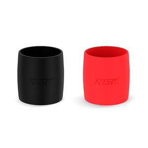 ปลอกซิลิโคนรัดแฮนด์จักรยาน RISK สีแดงดำ สำหรับจักรยานเสือหมอบ ปิดปลายแฮนด์ - Product Image 5
