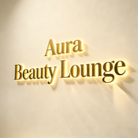 Papan Nama Bisnis Luar Ruangan Custom Huruf 3D LED Backlit Stainless Steel Emas untuk Logo Perusahaan dan Branding Gedung