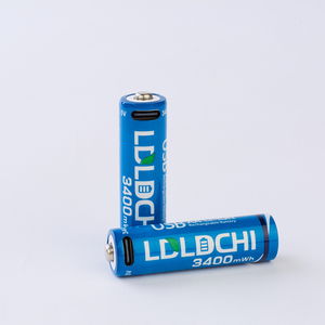 แบตเตอรี่ลิเธียมแบบชาร์จได้ LDLDCHI รุ่น OEM USBC AA 1.5V 3400mWh ได้รับการรับรองมาตรฐาน ROHS สำหรับเครื่องใช้ไฟฟ้าภายในบ้าน - Product Image 2