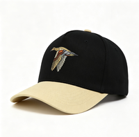 Gorra de Béisbol Bordada Personalizada de Dos Tonos, Visera Curva Ajustable, 6 Paneles, Unisex, para Caza al Aire Libre, Casual
