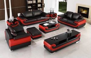 Elegante Juego de Sofás Chesterfield Tapizados en Tela con Brazos Enrollados, Muebles de Sala de Estar de Diseño Tradicional en Color Blanco y Negro - Product Image 3