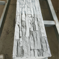 Panneaux de bardage sandwich en PU isolés thermiquement, style pierre artificielle, ignifuges, anti-corrosion, revêtement mural métallique pour la décoration de façade extérieure
