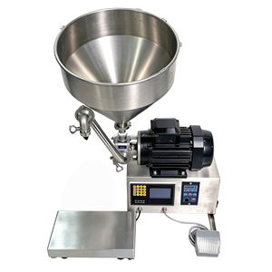 High Density Viscosity Cheese Chocolate Peanut Butter Sauce Paste Cream Jam Liquid Material Rotary <b>Pump</b> Filling Machine - Product Image 2