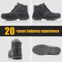 Chaussures de sécurité industrielles pour hommes, protection du travail, embout en acier, anti-perforation, antidérapantes, résistantes à l'huile, en cuir de vache