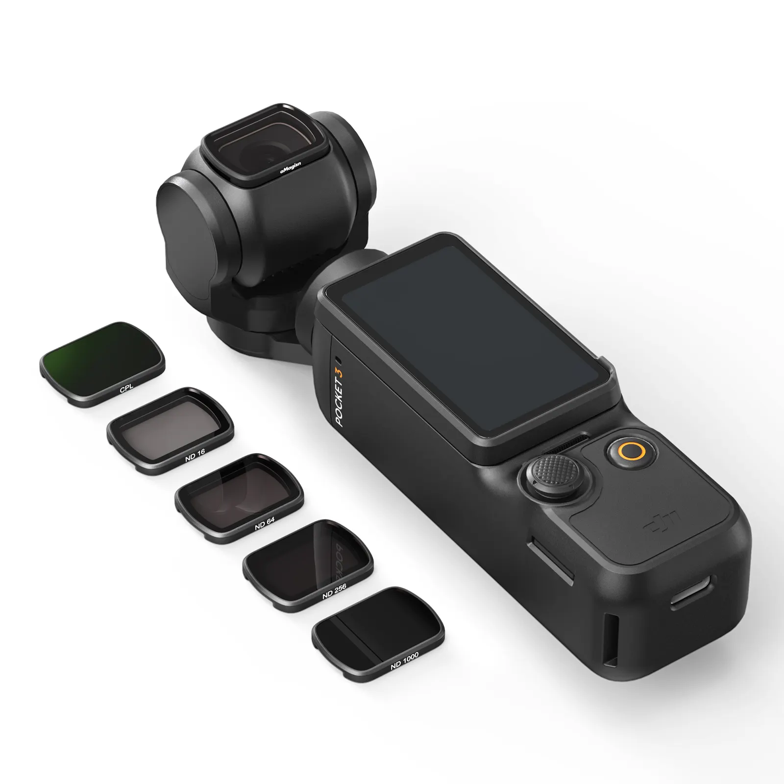 Set Filter amagis untuk DJI Osmo Pocket3 ND Set Filter CPL Aksesori Filter Polarizer untuk kamera aksi Pocket3