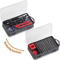 Set Obeng Baja Presisi 108-in-1 OEM Perlengkapan Perbaikan untuk Pusat Perbaikan Smartphone, Tablet, PC, Konsol, Kamera, dan Jam Tangan