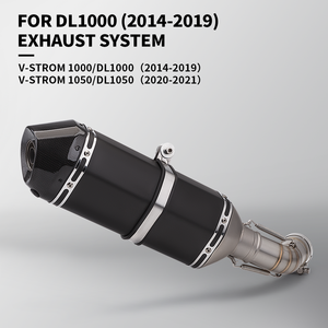 สำหรับรถมอเตอร์ไซค์ <span class=keywords><strong>V</strong></span> <span class=keywords><strong>Strom</strong></span> <span class=keywords><strong>1000</strong></span> ปี 2014 - 2019 Vstrom 1050 ปี 2020-2021 DL <span class=keywords><strong>1000</strong></span> Vstrom Escape Slip-on DL1000 ท่อไอเสียแบบ Slip-on พร้อมท่อเชื่อมกลาง - Product Image 3