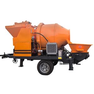 Bomba Mezcladora de Concreto Móvil Integrada en <span class=keywords><strong>Remolque</strong></span> para Mezclar y Bombear en Obras de Construcción - Product Image 1