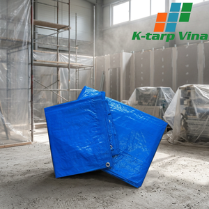 High Quality Light Duty PE Tarpaulin K-Tarp Vina Brand Phu Tho Made UV/Oil/Fire Resistant <b>Waterproof</b> Customizable Thickness - Product Image 2
