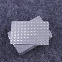 Cartes à jouer créatives en PVC avec impression couleur or et argent, cartes à jouer publicitaires, vente en gros, design personnalisé, souvenirs