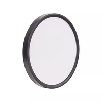 Plafonnier CE EMC 12W LED lumière du jour 6500K monté en surface avec capteur de mouvement ON/OFF intégré 230MM Dia 24mm de hauteur