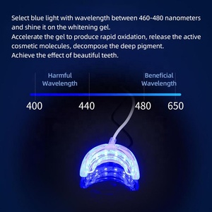ชุดฟอกฟันขาวพร้อมไฟ LED สีฟ้าชาร์จไฟได้แบบพกพา - Product Image 3