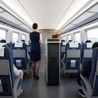Carrito de Comida Inteligente para Trenes de Alta Velocidad con Pantalla Táctil y Soporte para Tienda en Línea para Pasajeros