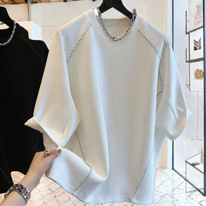 Venta al por Mayor, Verano 2023, Estilo Europeo Informal, Lona Sólida, Ecológica, Ligera, de Lujo, Diseño Original, Sensación Holgada, Manga Murciélago - Product Image 3