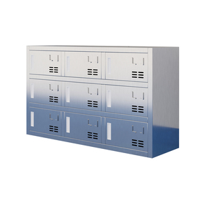 9-Door Stainless Steel Shoe <strong>Cabinet</strong> Space-Saving Furniture for Commercial Home Office Functional for Gym <strong>Storage</strong> Locker - Product Image 1