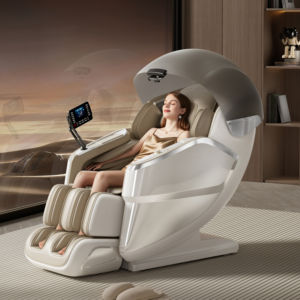 Riway 2026 Luxuriöser Ganzkörper-Shiatsu-Sessel 3D Zero Gravity Luxuriöser Kopfbügel-Entspannungs-Massagesessel mit Doppelbewegung - Product Image 1