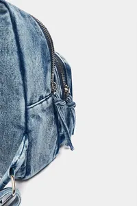 एमआर स्टाइलिश महिलाओं का कस्टम कैमरा शोल्डर बैग मिनी डेनिम स्लिंग स्ट्रैप बैकपैक