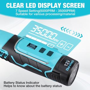 Mini Grinder Cordless Battery-<b>Powered</b> Rotary <b>Tool</b> Set Variable Speed for Grinding Engraving Milling Trimming Polishing Cutting - Product Image 4