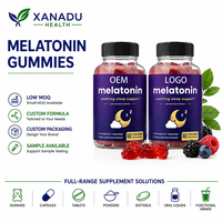 Gummies Xanadu pour le sommeil avec 5 ou 10 mg de mélatonine, pour s'endormir rapidement et bien dormir longtemps, aide au sommeil nocturne, mélatonine, marque/arôme OEM