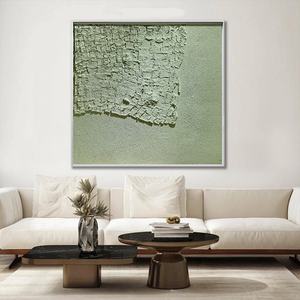 Art mural 3D Wabi Sabi, décoration personnalisée pour la maison, peinture à l'huile moderne avec cadre, toile texturée, œuvre d'art pour projet de décoration murale commerciale - Product Image 2