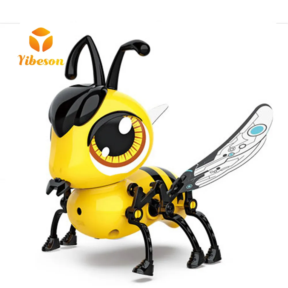 jouet plastic realistic kids child remote control flying plastic ant bee animal STEM sound system diy flying insect robot