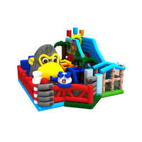 Château gonflable en PVC équipement de terrain de jeu extérieur maison de rebond toboggan Combo pour location fournitures de fête