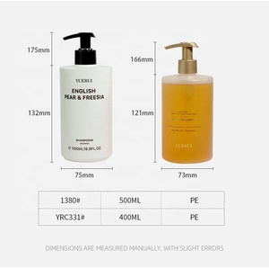 Offre Spéciale – Flacon pompe en PEHD doux au toucher pour shampoing et après-shampoing avec bouchon rond, emballage pompe pour produits capillaires, pot PP pour <span class=keywords><strong>masque</strong></span> capillaire - Product Image 2