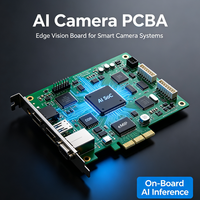 Carte PCBA de caméra Edge AI 4MP 8MP, carte mère IPC AI avec NPU, détection humaine et de véhicules, MIPI CSI PoE WiFi pour caméra de sécurité