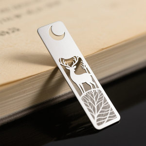 Bán Buôn Laser Cắt Thép Không Gỉ Hollow out Deer Bookmark Tùy Chỉnh 0.8Mm Bookmark Cho Đọc Quà Tặng Giáng Sinh Lưu Niệm - Product Image 5