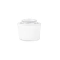 15g double paroi rouge rose argent couverture acrylique emballage cosmétique vide pot de crème en plastique à visser soins de la peau crème pour le visage