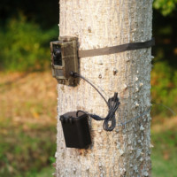 Caméra de chasse solaire 4K étanche IP68 à vision nocturne, capture rapide en 0,3s, suivi de la faune en extérieur via application mobile