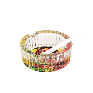 Cendrier en verre pour cigarettes et cigares avec impression de logo personnalisé Cendrier personnalisé de marque Bob <span class=keywords><strong>Marley</strong></span> comme cadeaux promotionnels - Product Image 4