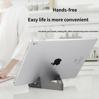 Support de téléphone mini en forme de V, pliable, réglable, idéal pour une utilisation sur le bureau, portable, adapté aux autres téléphones, tablettes, support triangulaire