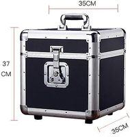 7 ''10'' 12 ''Boîte de rangement pour album de disques vinyles Caisse de CD LP en aluminium