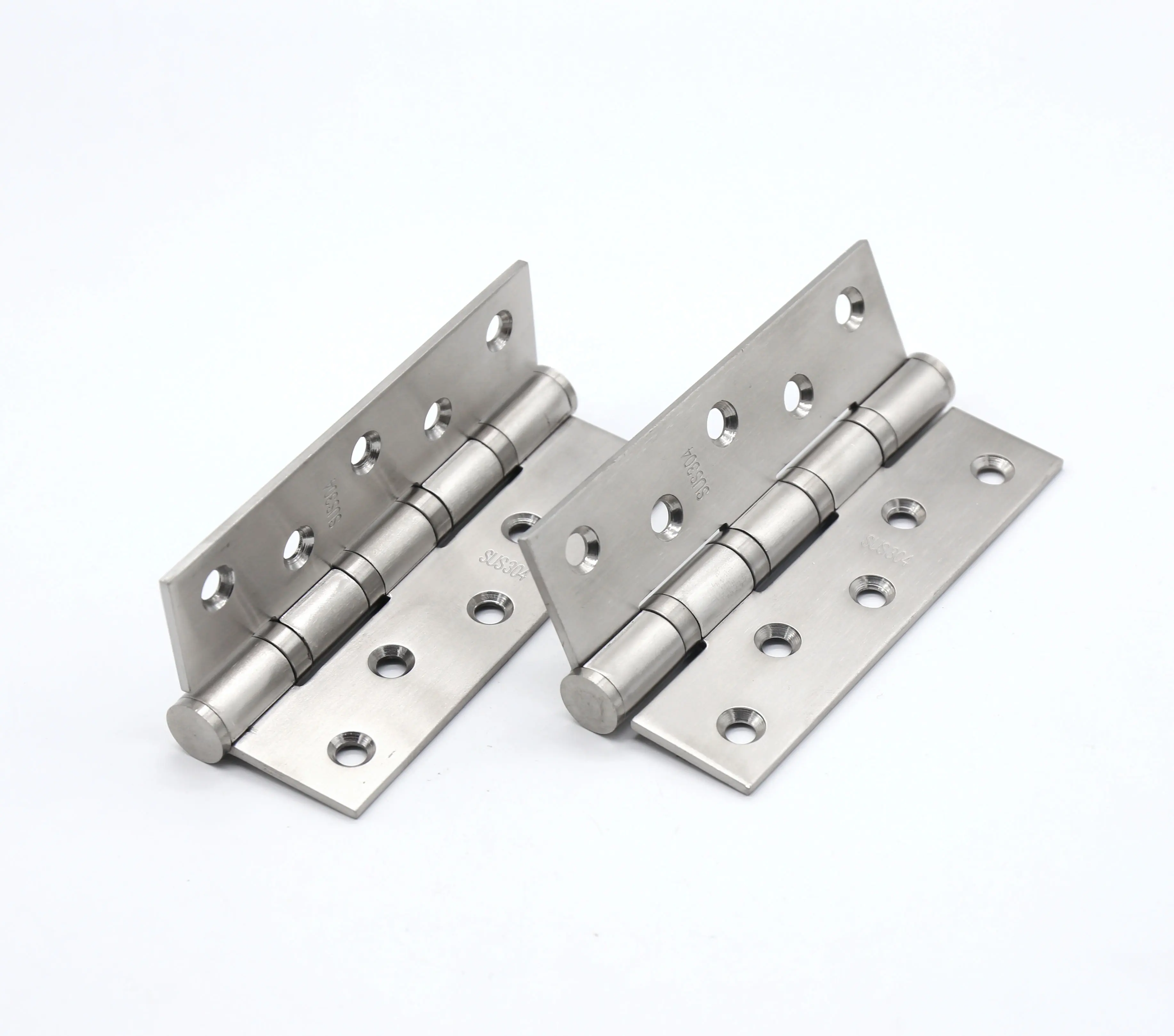 Weizhixing Hot Sale Furniture Accessories 304 Stainless Steel Heavy Duty Hinges 5 Inch Door Ball Bearing Flat Door Hinge