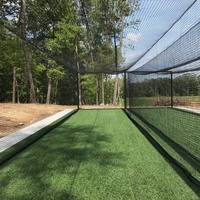 Robuste 70 'X 14' X 12 'Cage de frappeur de baseball HDPE personnalisée Filet de frappeur de balle molle