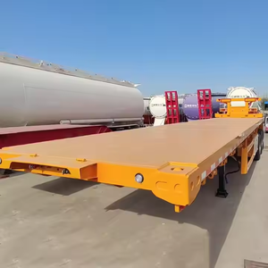 Nuevo Semirremolque de Plataforma Plana de 3/4/5 Ejes, 40/45 pies, Capacidad 70/80 Toneladas, para Transporte de Contenedores - Product Image 4