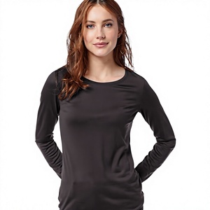 Black 2 Piece Set Ruched Crop Top High Waist <b>Shorts</b> Full Sleeve Seamless Yoga Outfit - Product Image 2