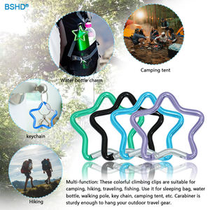 Venta directa de fábrica en stock Mosquetón de estrella de cinco puntas Hebilla de mochila para bolsos Broche de juguetes Mosquetón en forma de estrella al por mayor - Product Image 6