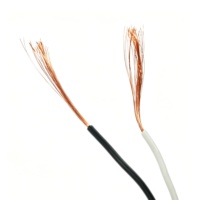 Cable de Par Trenzado RVS de la Mejor Calidad, Fuente Confiable, 2 Hilos, 0.75, 1.0, 1.5, 2.5, 4.0, Rojo y Blanco, Certificado CE ROHS