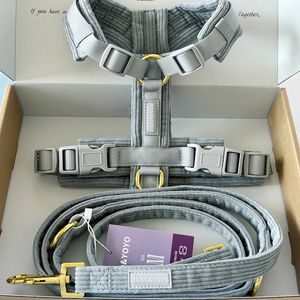 <span class=keywords><strong>Harness</strong></span> dan Tali Anjing Mewah Custom Logo Terbaru dari Produsen, Nyaman Tanpa Tarikan, Dapat Disesuaikan, Empuk Berbantalan - Product Image 1