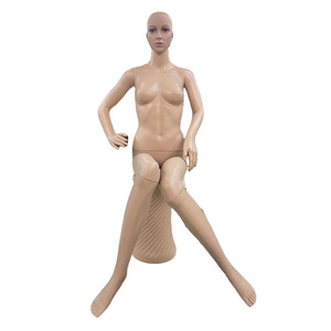 Factory Direct Sales New <strong>Plastic</strong> <strong>Female</strong> Sitting Mannequin Lifelike Window Display Model with Anti-Fall <strong>Dummy</strong> Clothing Props - Product Image 4