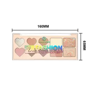 Lãng Mạn Bird 2021 Thời Trang Mới Carnival Eyeshadow Palette Tùy Chỉnh Nhãn Hiệu Riêng 10 Màu Shimmer Make Up Beauty Chuyên Nghiệp