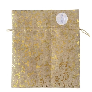 Sac cadeau en lin avec cordon de serrage, emballage textile polyvalent pour diverses occasions - Product Image 4