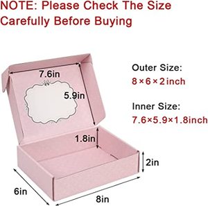 Cajas de Regalo de Papel Corrugado Rosa Reciclables Personalizadas al por Mayor para Envío y Almacenamiento - Product Image 2