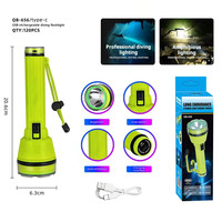Lampe de plongée LED rechargeable XINSITE, étanche IP68, 1000+ lumens, mise au point réglable, longue portée, USB