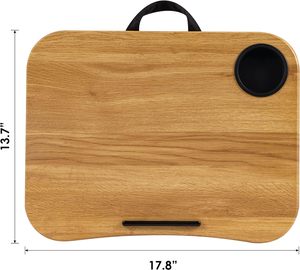 Combohome <span class=keywords><strong>Lap</strong></span> bàn cho máy tính xách tay phù hợp lên đến 15.6 ", di động <span class=keywords><strong>Lap</strong></span> đầu gối Bàn máy tính bảng gối tre Máy tính để bàn - Product Image 6