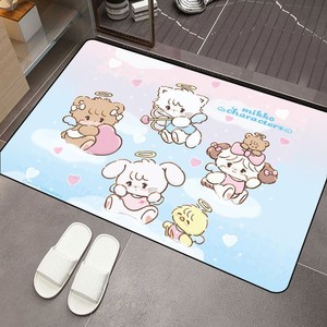 Alfombra de Baño Rectangular con Ilustraciones de Mikko, de Tierra de Diatomeas, Antideslizante, Absorbente y de Secado Rápido, para la Entrada del Baño - Product Image 4